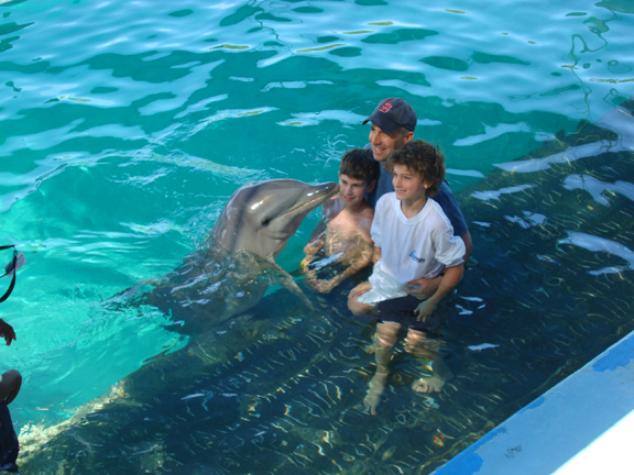 the guys and dolphin