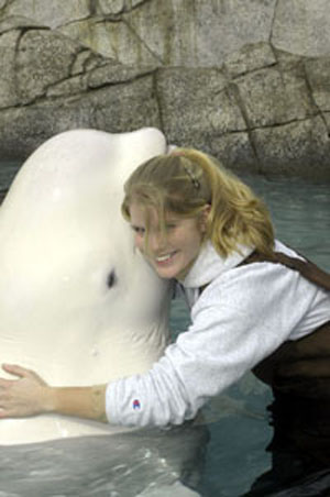 Darcie with Beluga